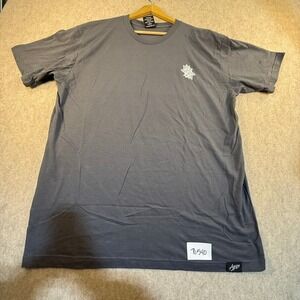 Agape Attire Men XL Gray Acts 2:24 Coffin Rose Graphic T-Shirt Streetwear Cotton